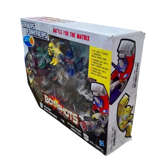 Transformers Bot Shots Battle For The Matrix Optimus Megatron Bee Brawl Launcher - Picture 3 of 10